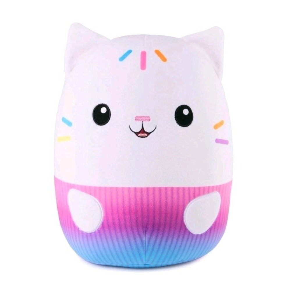 Gabby's Dollhouse Official Cakey‎ Cat Squishy Plush Toy Cat White 12 Inch~NEW